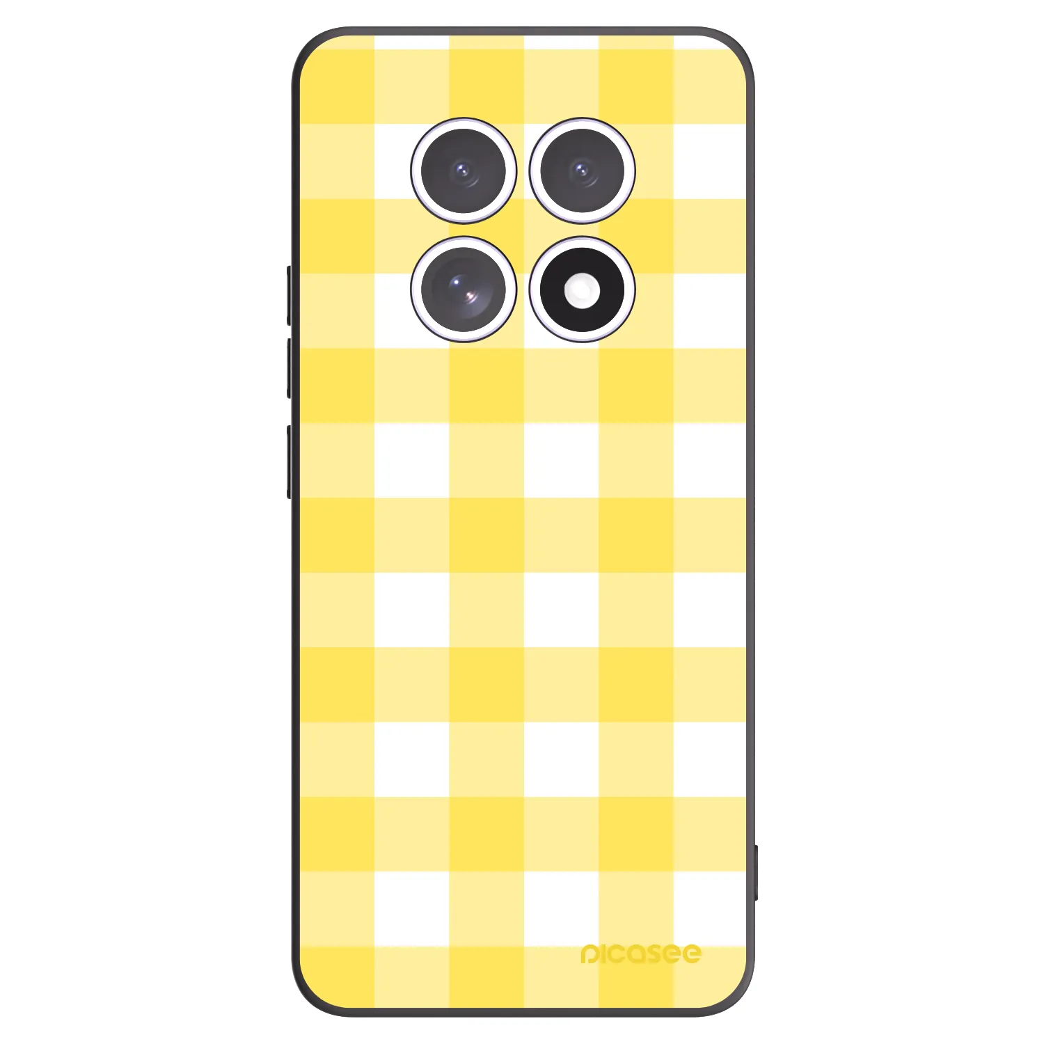 Picasee husă neagră din silicon pentru Xiaomi Redmi Note 15 4G - Gride lemon