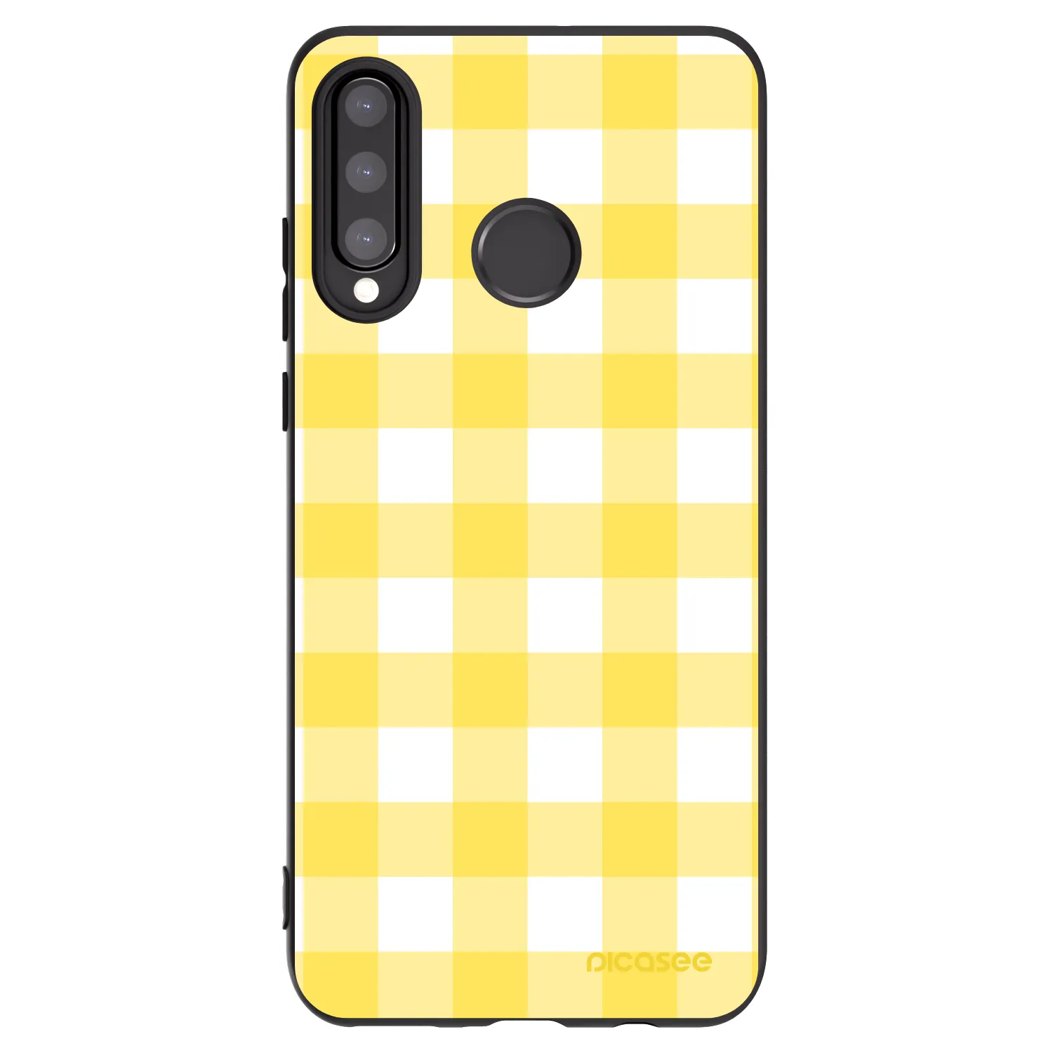 Picasee husă neagră din silicon pentru Huawei P30 Lite - Gride lemon