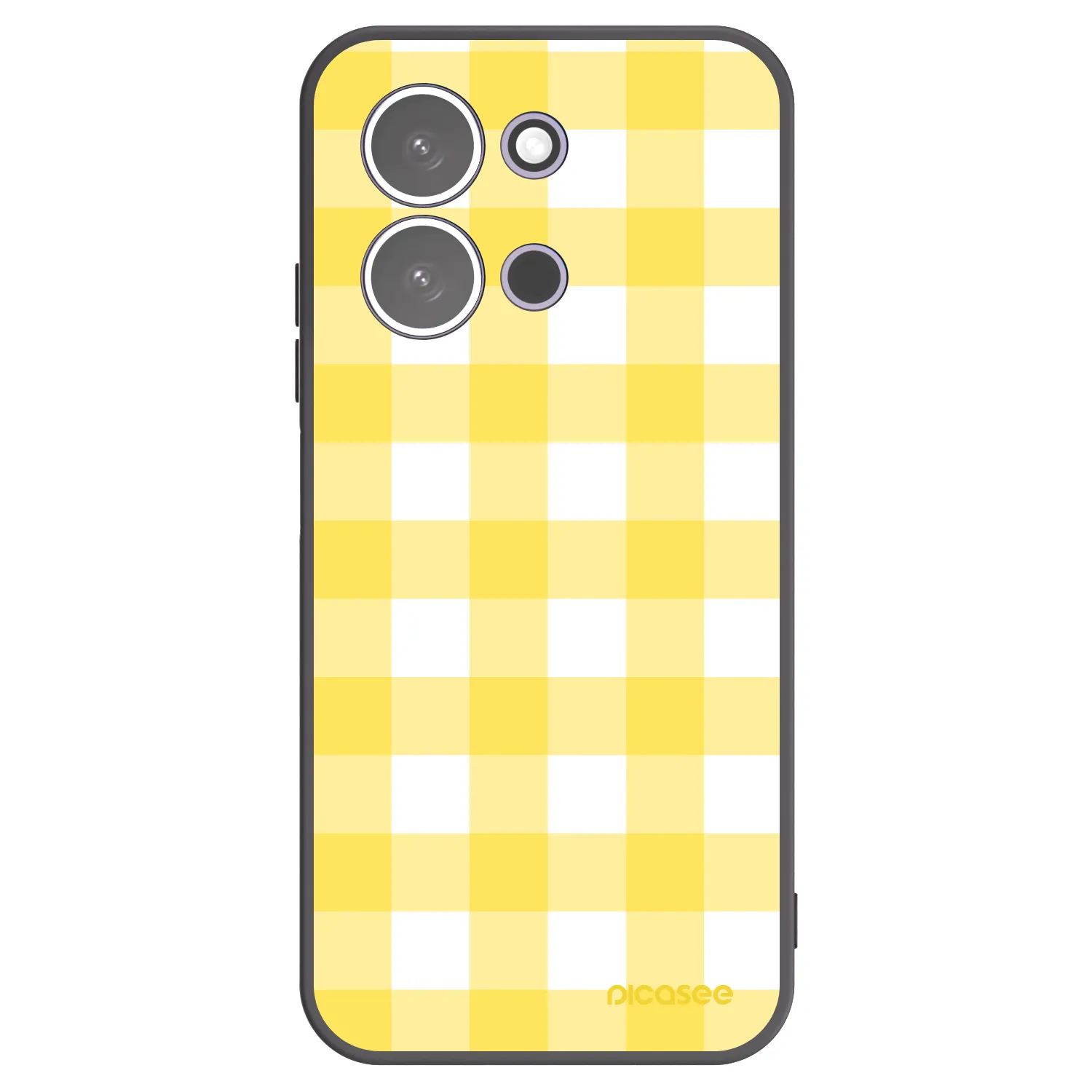 Picasee husă neagră din silicon pentru Xiaomi Redmi 15C 5G - Gride lemon
