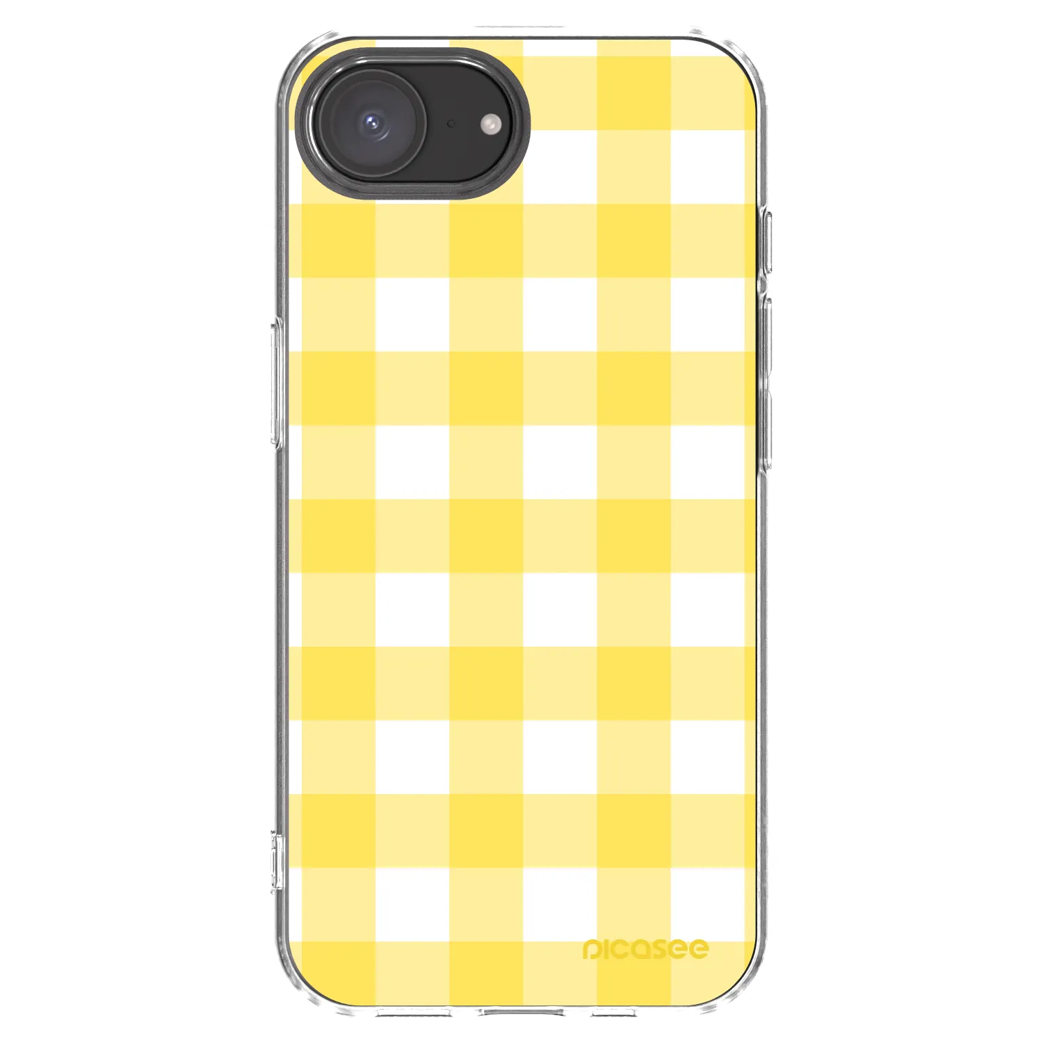 Picasee husă transparentă din silicon pentru Apple iPhone 17e - Gride lemon