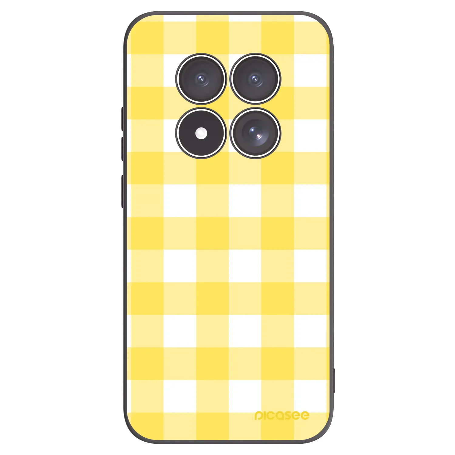 Picasee husă neagră din silicon pentru Xiaomi Redmi Note 15 Pro 5G - Gride lemon