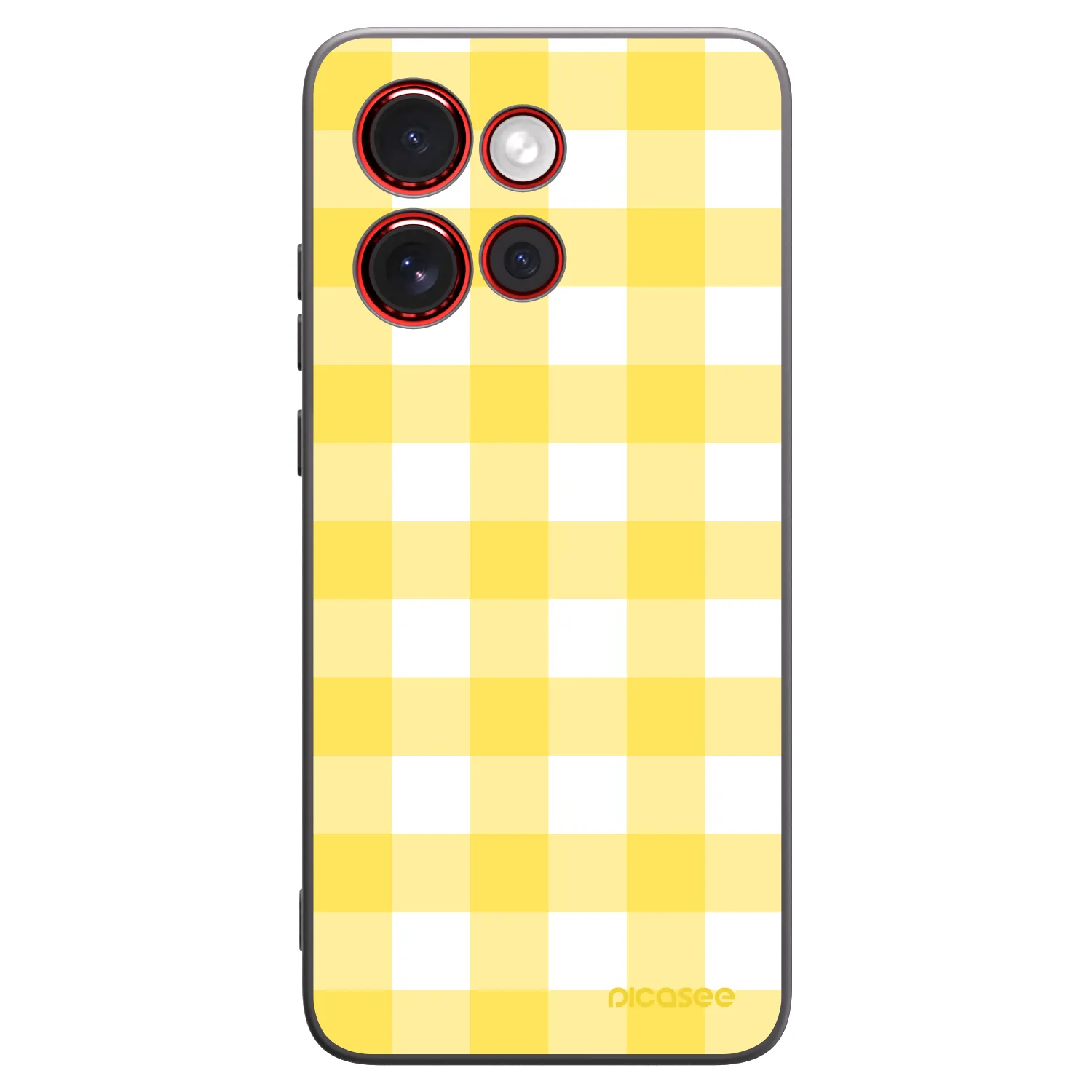 Picasee husă neagră din silicon pentru Motorola Edge 60 Neo 5G - Gride lemon