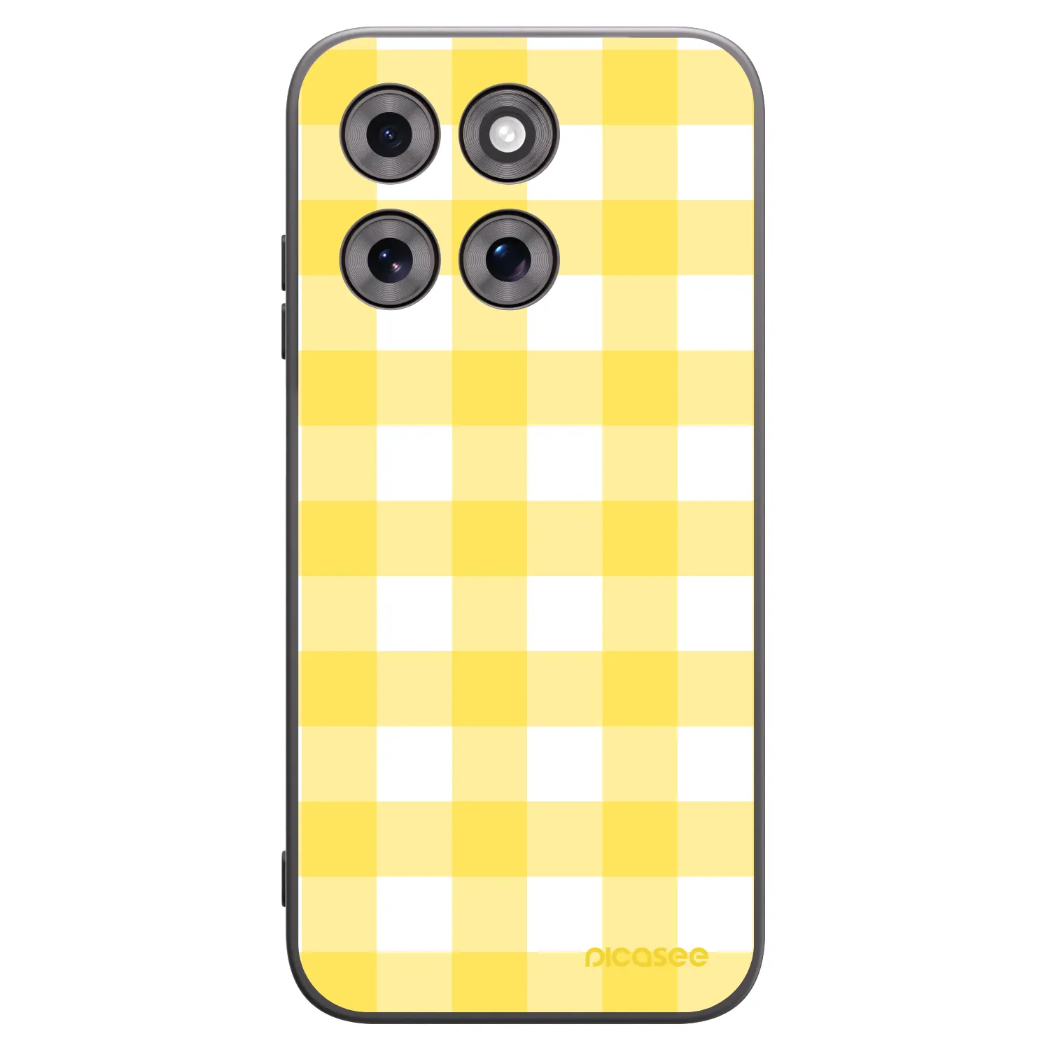 Picasee husă neagră din silicon pentru Motorola Moto G77 - Gride lemon