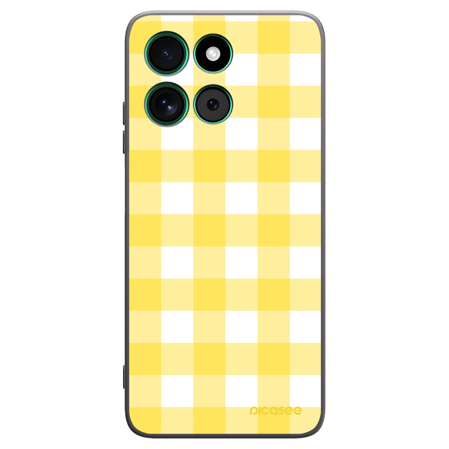 Picasee husă neagră din silicon pentru Motorola Moto G57 Power - Gride lemon