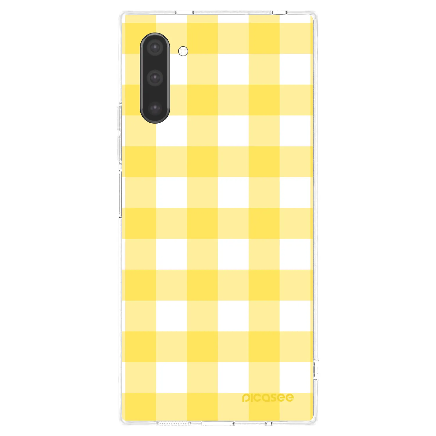 Picasee husă transparentă din silicon pentru Samsung Galaxy Note 10 N970F - Gride lemon