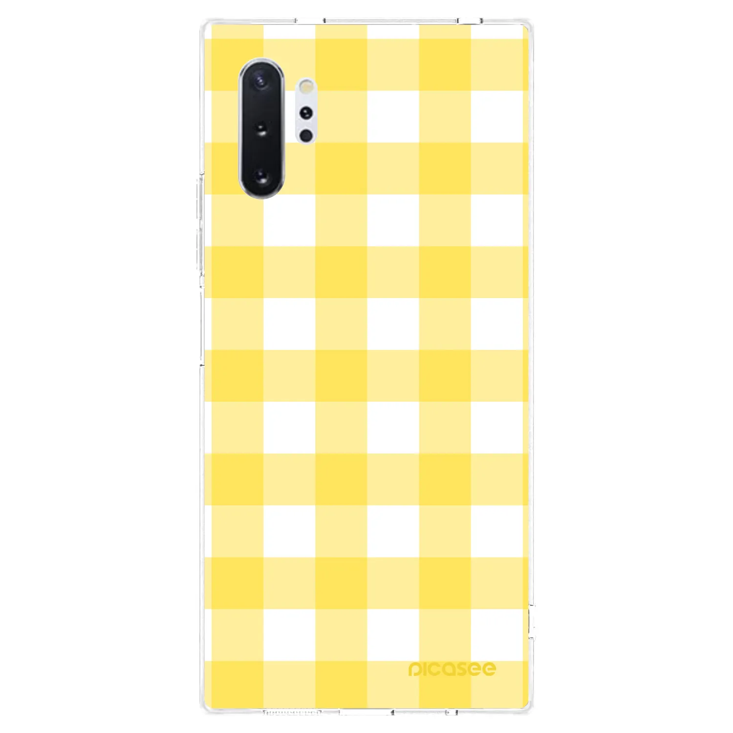 Picasee husă transparentă din silicon pentru Samsung Galaxy Note 10+ N975F - Gride lemon