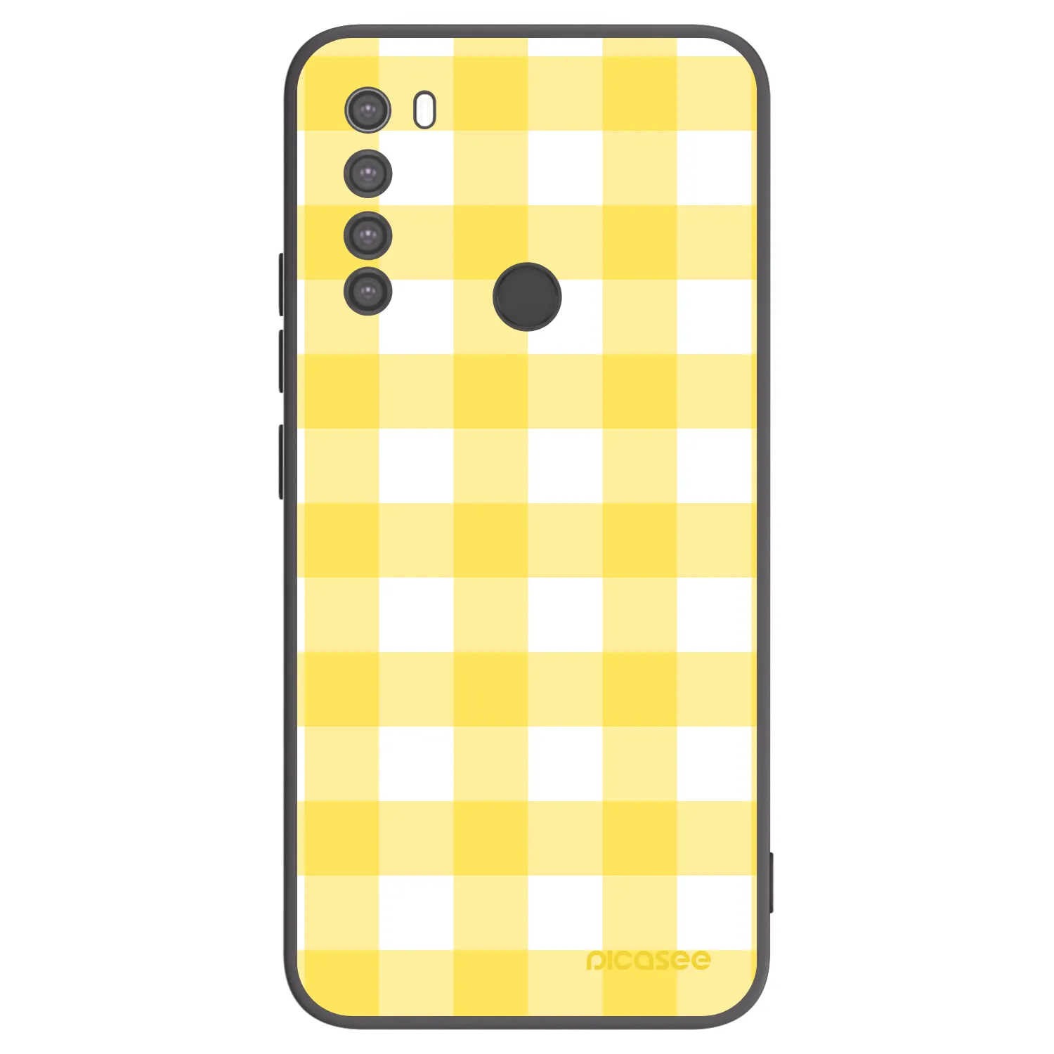 Picasee husă neagră din silicon pentru Xiaomi Redmi Note 8 - Gride lemon