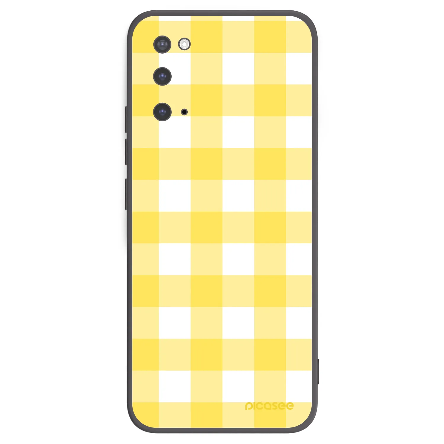 Picasee husă neagră din silicon pentru Samsung Galaxy S20 G980F - Gride lemon
