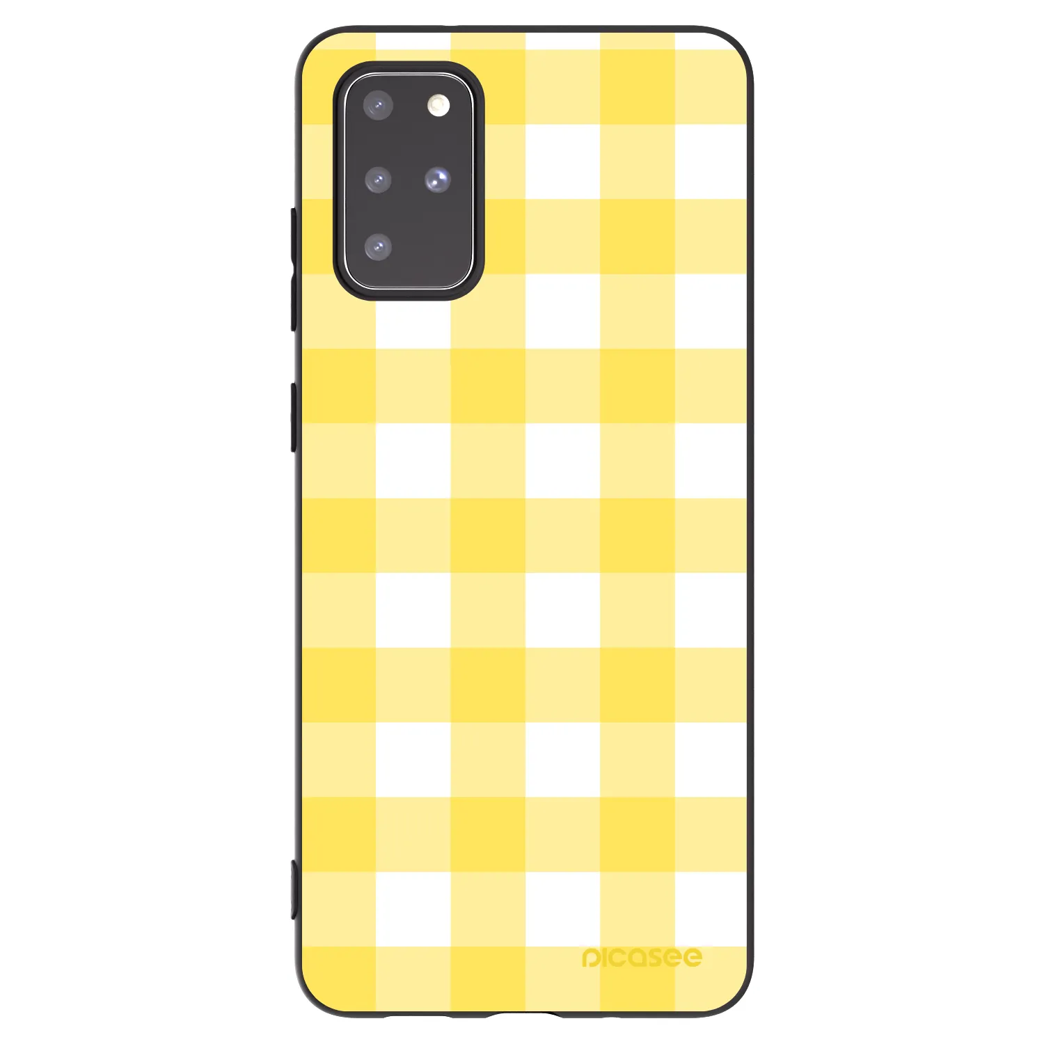 Picasee husă neagră din silicon pentru Samsung Galaxy S20+ G985F - Gride lemon