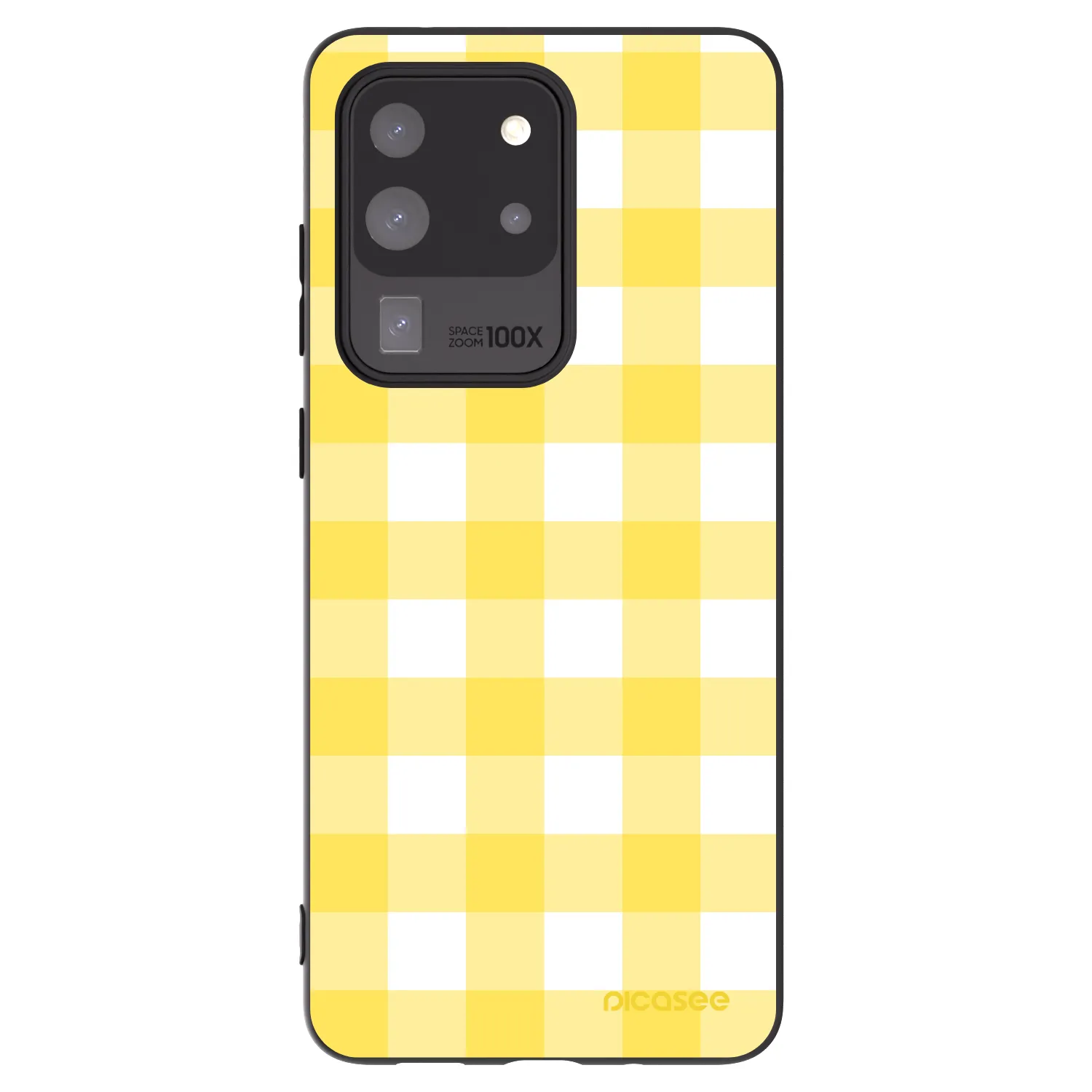 Picasee husă neagră din silicon pentru Samsung Galaxy S20 Ultra 5G G988F - Gride lemon