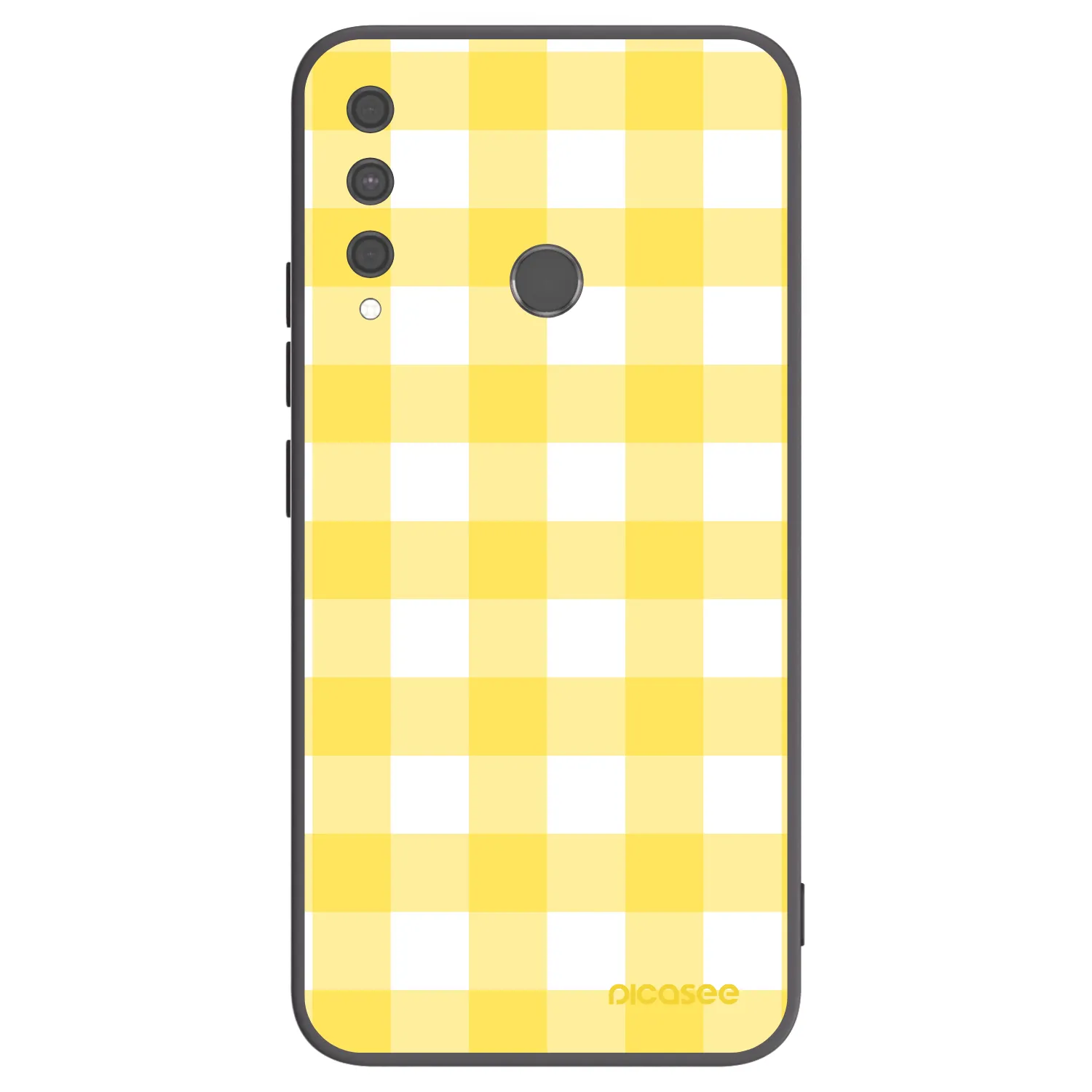 Picasee husă neagră din silicon pentru Huawei P40 Lite E - Gride lemon