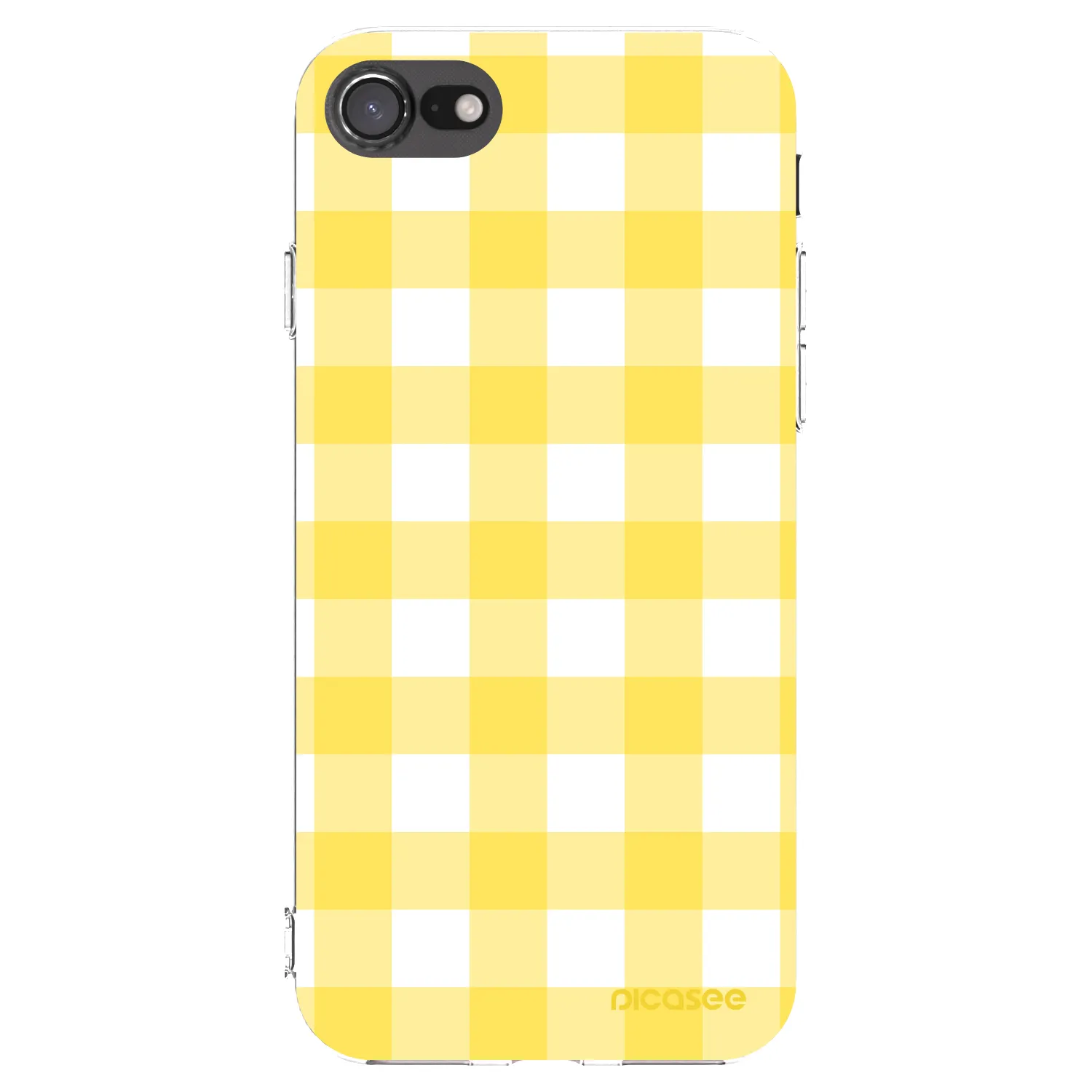 Picasee husă transparentă din silicon pentru Apple iPhone SE 2020 - Gride lemon
