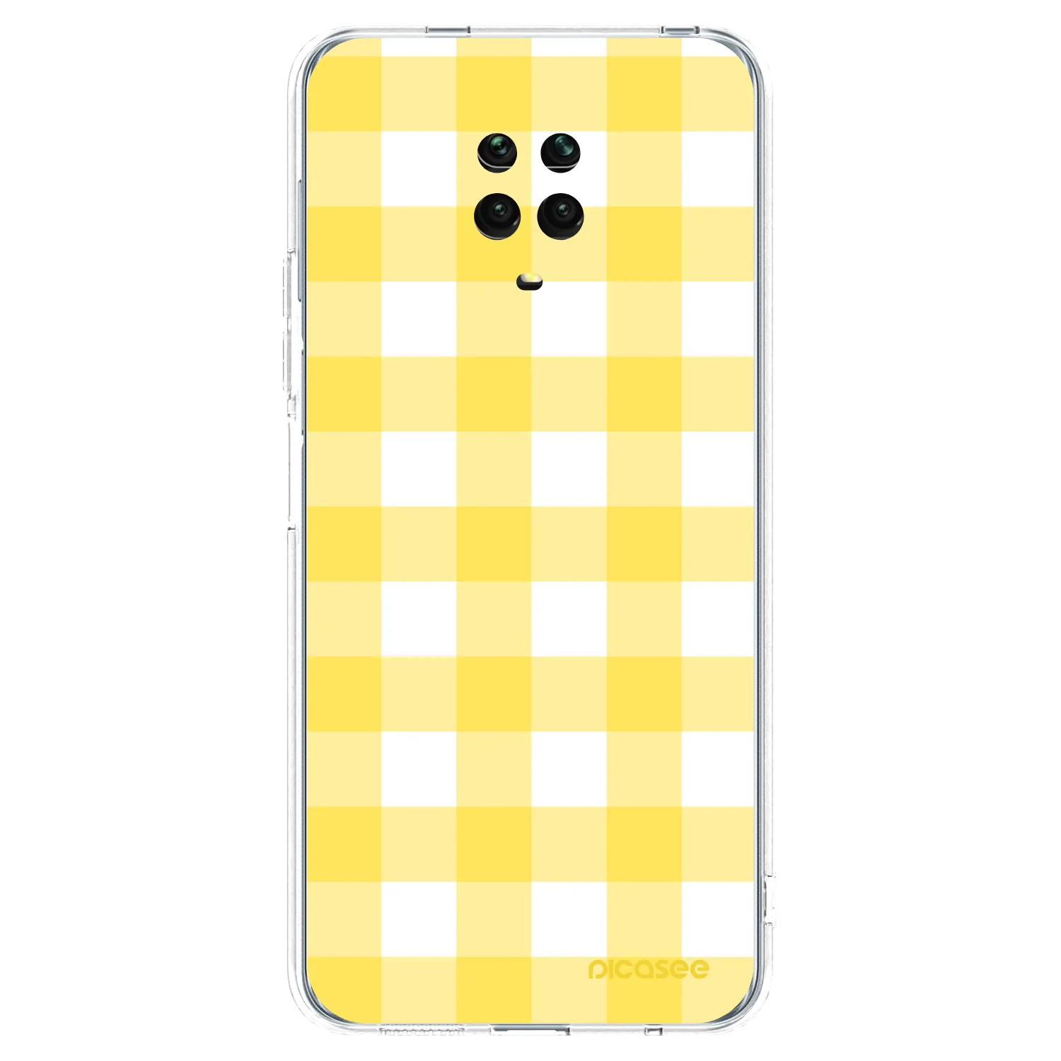 Picasee husă transparentă din silicon pentru Xiaomi Redmi Note 9 Pro - Gride lemon