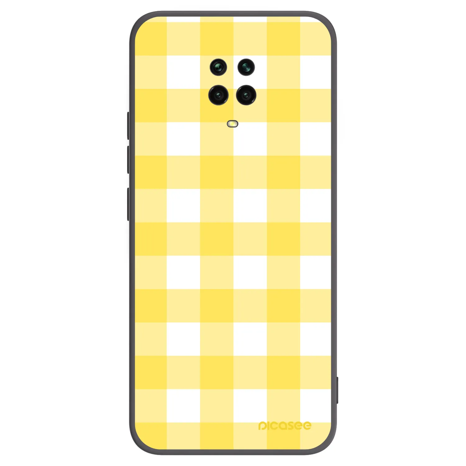 Picasee husă neagră din silicon pentru Xiaomi Redmi Note 9 Pro - Gride lemon