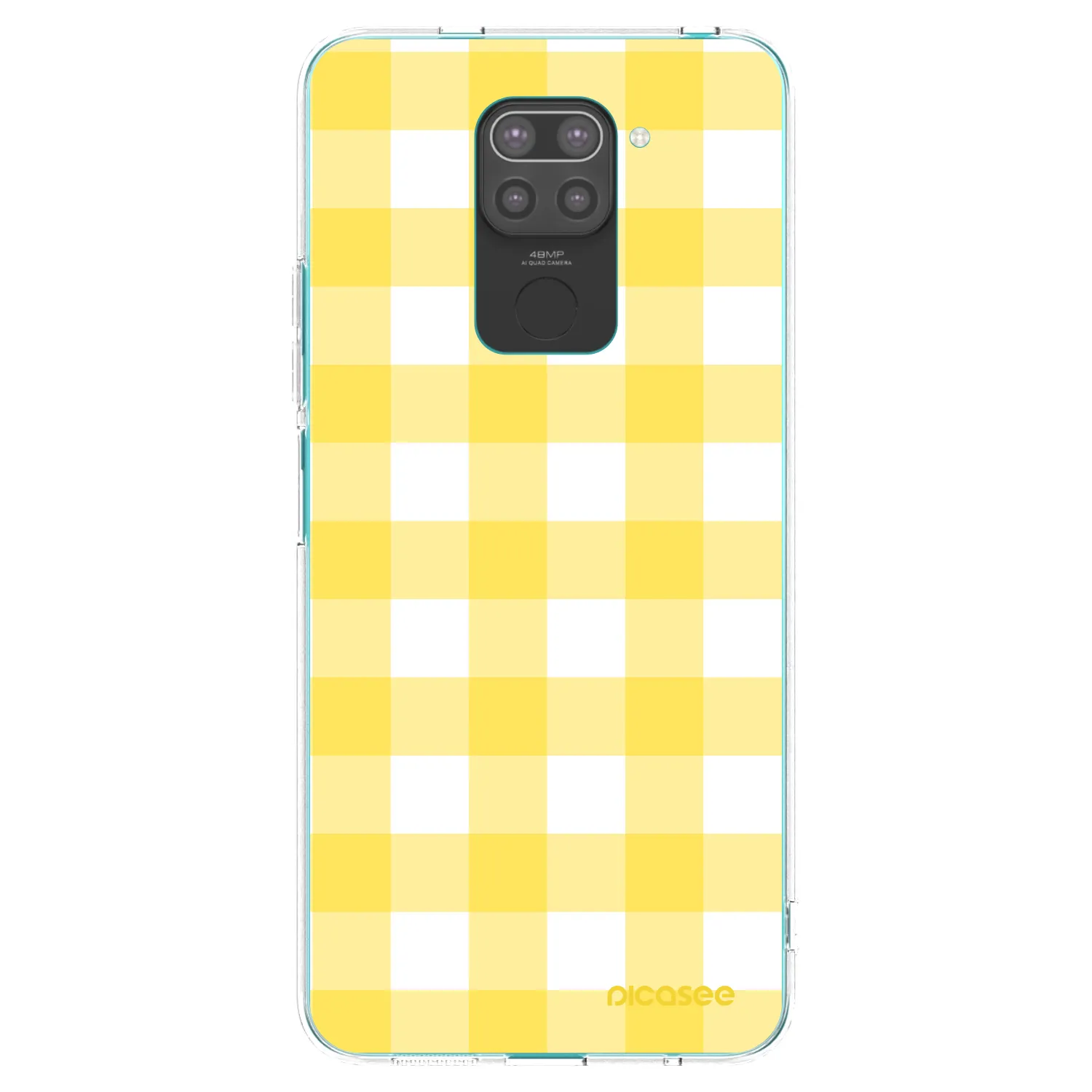 Picasee husă neagră din silicon pentru Xiaomi Redmi Note 9 - Gride lemon