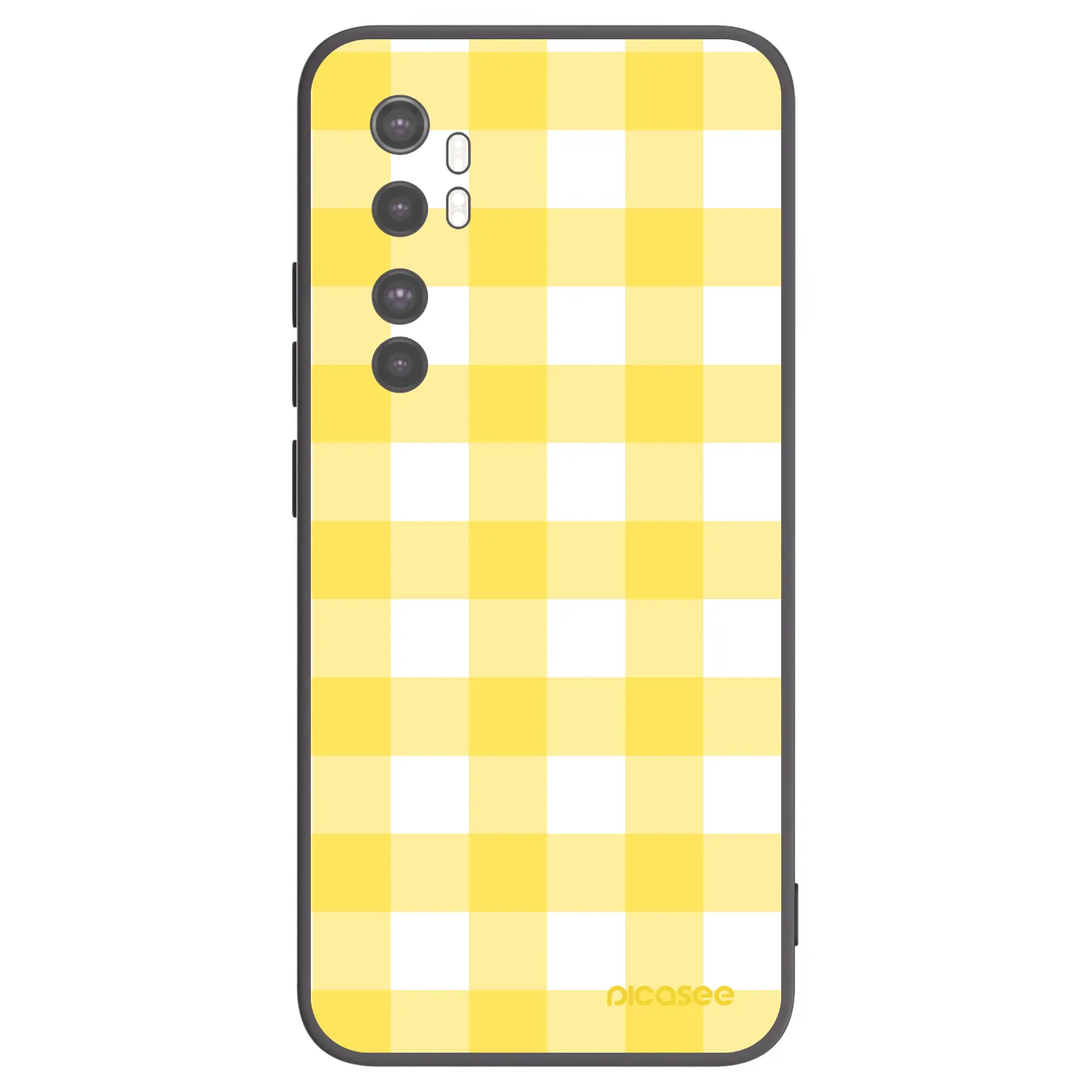 Picasee husă neagră din silicon pentru Xiaomi Mi Note 10 Lite - Gride lemon