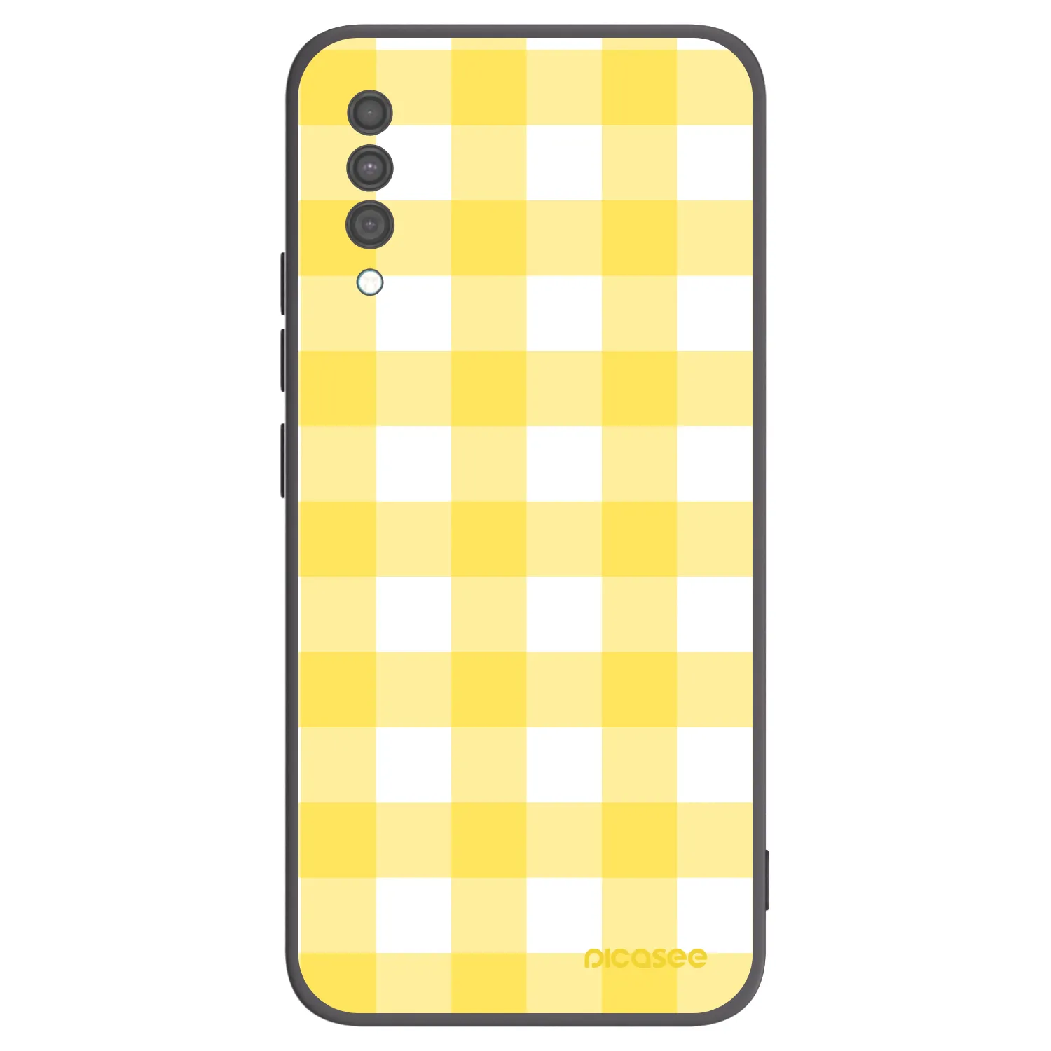 Picasee husă neagră din silicon pentru Samsung Galaxy A30s A307F - Gride lemon