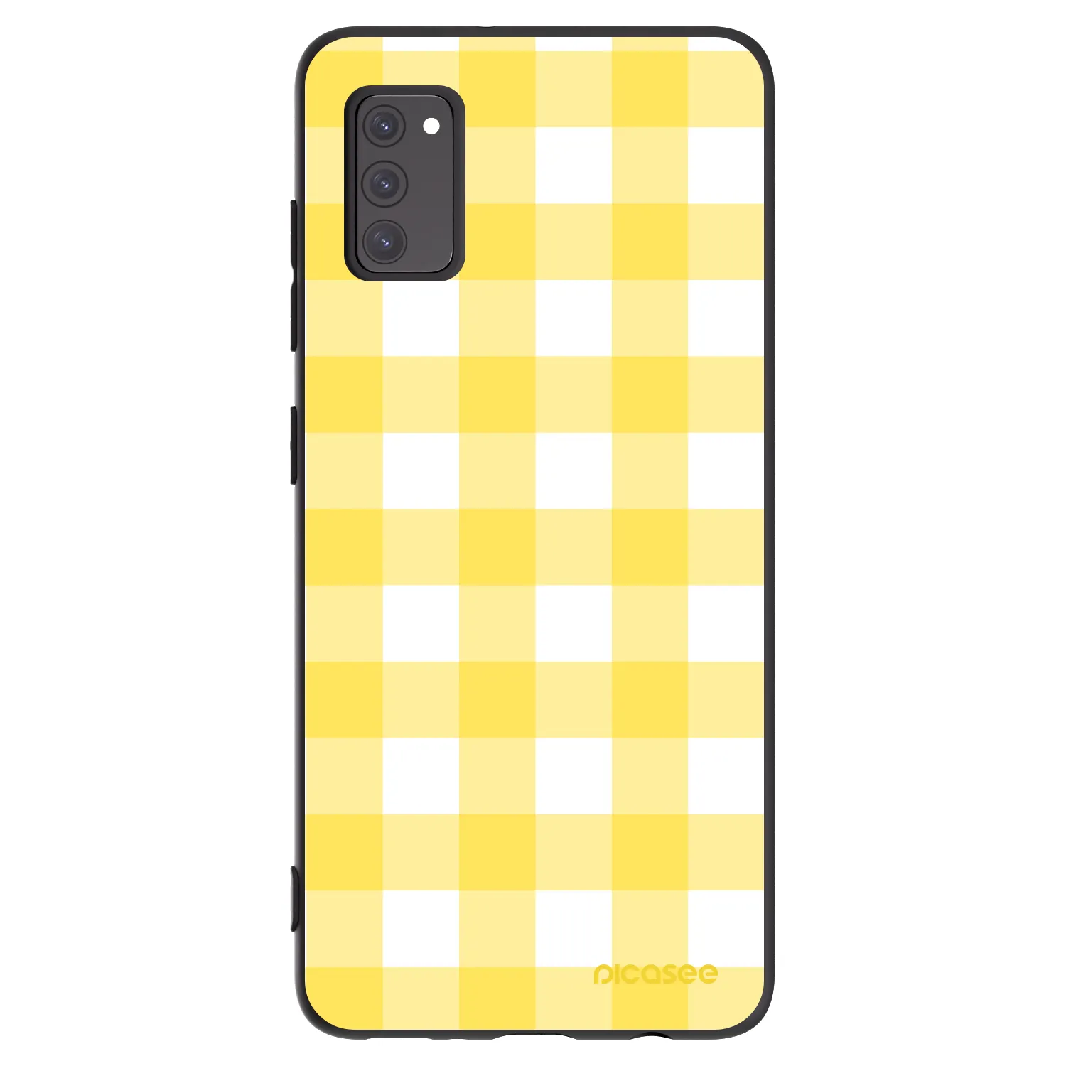 Picasee husă neagră din silicon pentru Samsung Galaxy A41 A415F - Gride lemon