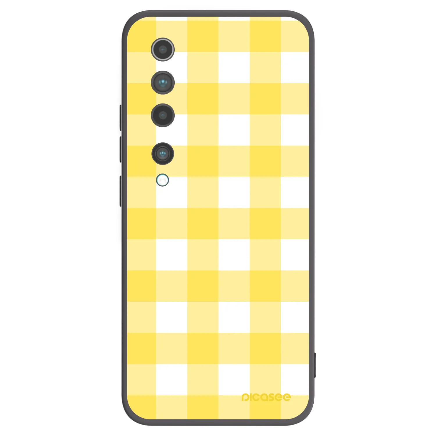 Picasee husă neagră din silicon pentru Xiaomi Mi 10 - Gride lemon