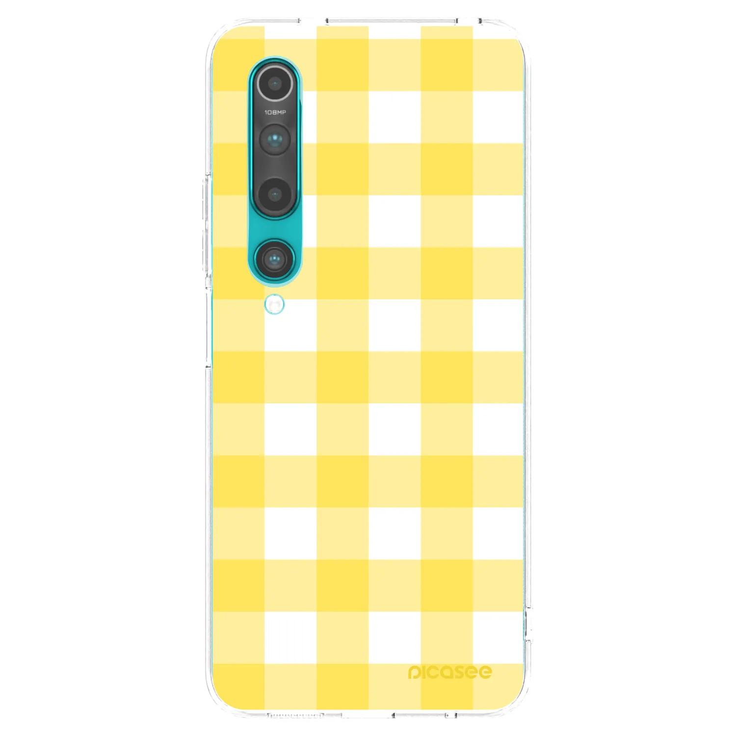 Picasee husă transparentă din silicon pentru Xiaomi Mi 10 - Gride lemon