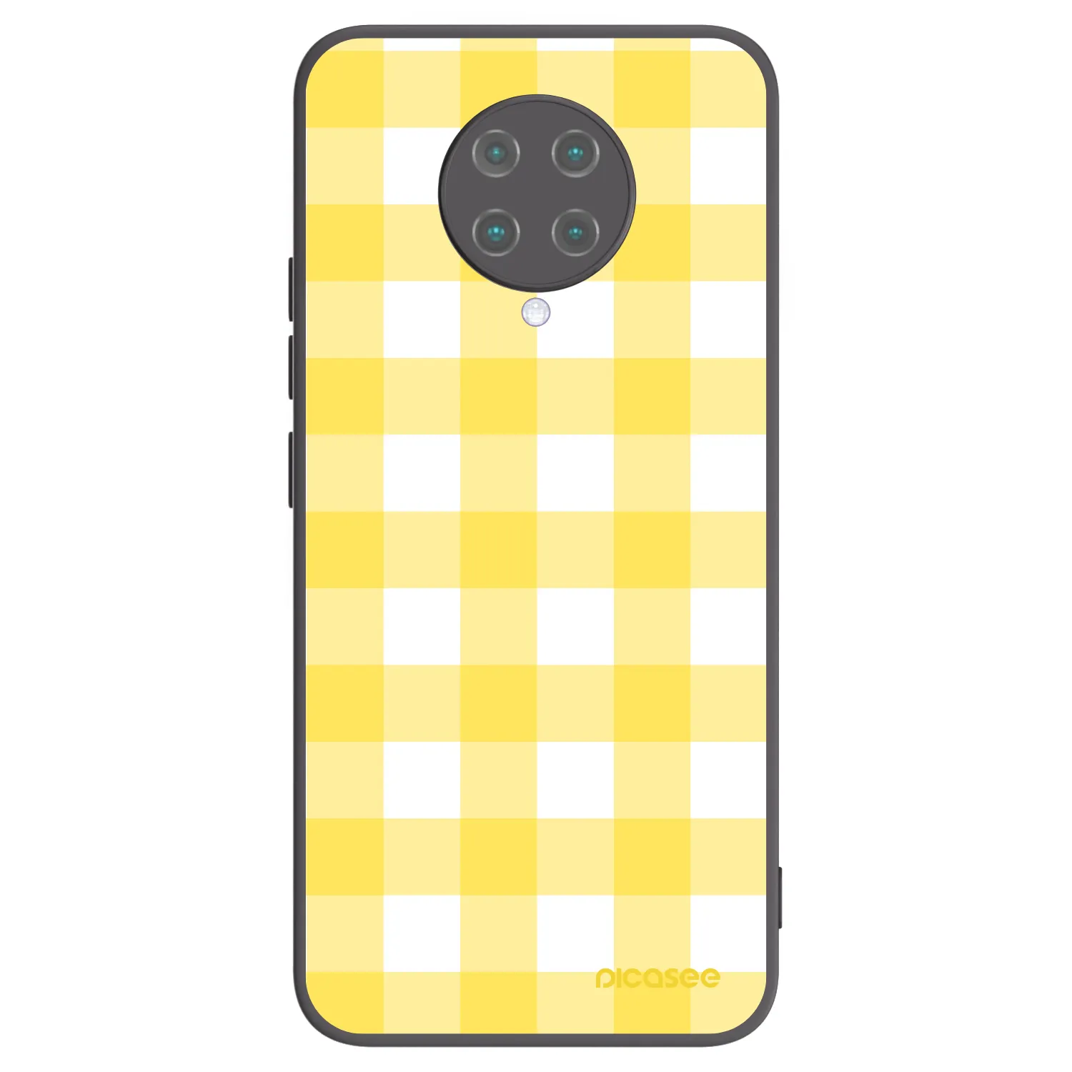 Picasee husă neagră din silicon pentru Xiaomi Poco F2 Pro - Gride lemon