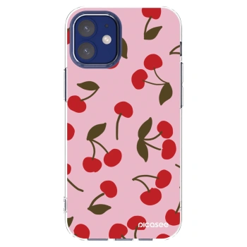 Picasee husă transparentă din silicon pentru Apple iPhone 12 mini - Cherry