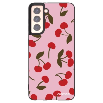 Picasee husă neagră din silicon pentru Samsung Galaxy S21 5G G991B - Cherry