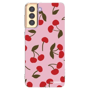 Picasee husă transparentă din silicon pentru Samsung Galaxy S21+ 5G G996F - Cherry