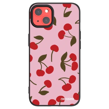 Picasee husă neagră din silicon pentru Apple iPhone 13 - Cherry