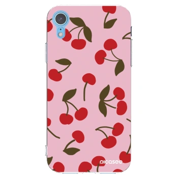 Picasee husă transparentă din silicon pentru Apple iPhone XR - Cherry