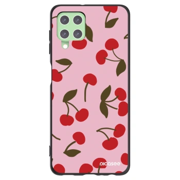 Picasee husă neagră din silicon pentru Samsung Galaxy A22 A225F 4G - Cherry