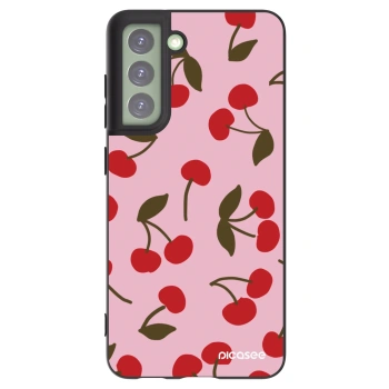 Picasee husă neagră din silicon pentru Samsung Galaxy S21 FE 5G - Cherry