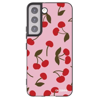Picasee husă neagră din silicon pentru Samsung Galaxy S22 5G - Cherry