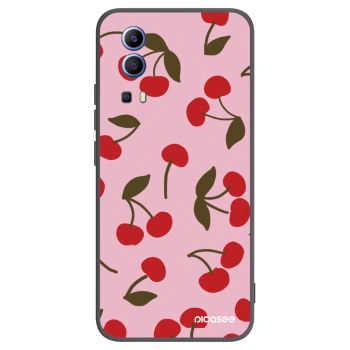 Picasee husă neagră din silicon pentru Vivo Y52 5G - Cherry