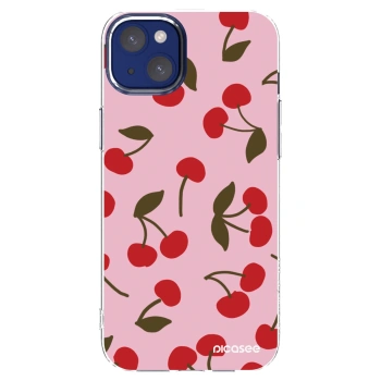 Picasee husă transparentă din silicon pentru Apple iPhone 14 Plus - Cherry