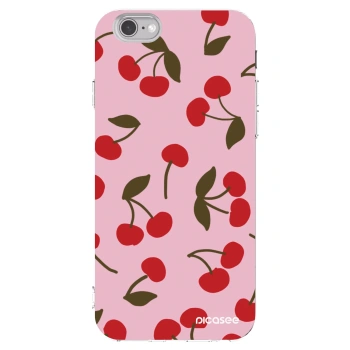 Picasee husă transparentă din silicon pentru Apple iPhone 6/6S - Cherry
