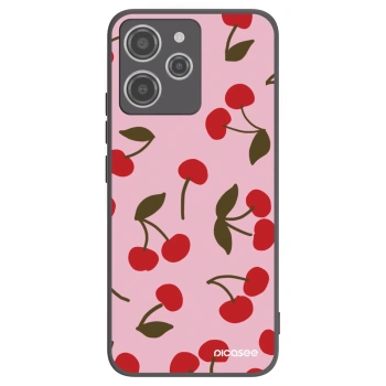 Picasee husă neagră din silicon pentru Xiaomi Redmi 12 4G - Cherry