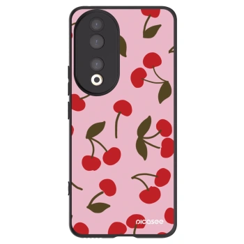 Picasee husă neagră din silicon pentru Honor 90 5G - Cherry