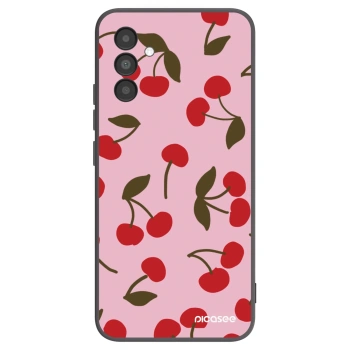 Picasee husă neagră din silicon pentru Samsung Galaxy A04s A047F - Cherry