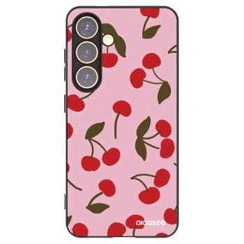 Picasee husă neagră din silicon pentru Samsung Galaxy S24 S921B 5G - Cherry
