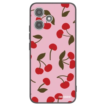 Picasee husă neagră din silicon pentru Xiaomi Redmi 12 5G - Cherry