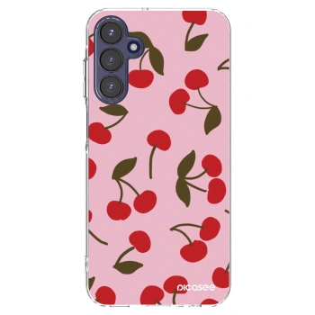 Picasee husă transparentă din silicon pentru Samsung Galaxy A15 A155F 4G - Cherry