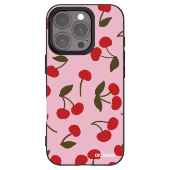 Picasee husă neagră din silicon pentru Apple iPhone 16 Pro - Cherry