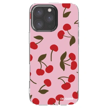 Picasee husă transparentă din silicon pentru Apple iPhone 16 Pro Max - Cherry