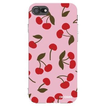 Picasee husă transparentă din silicon pentru Apple iPhone 7 - Cherry