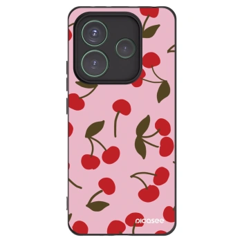 Picasee husă neagră din silicon pentru Xiaomi Redmi Note 14 5G - Cherry
