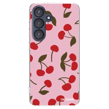 Picasee husă transparentă din silicon pentru Samsung Galaxy S25 5G - Cherry