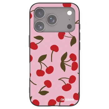 Picasee husă neagră din silicon pentru Apple iPhone 17 Pro - Cherry