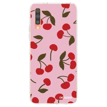 Picasee husă transparentă din silicon pentru Samsung Galaxy A70 A705F - Cherry
