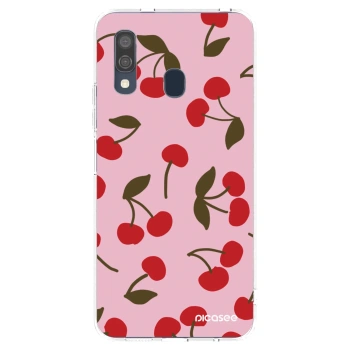 Picasee husă transparentă din silicon pentru Samsung Galaxy A40 A405F - Cherry
